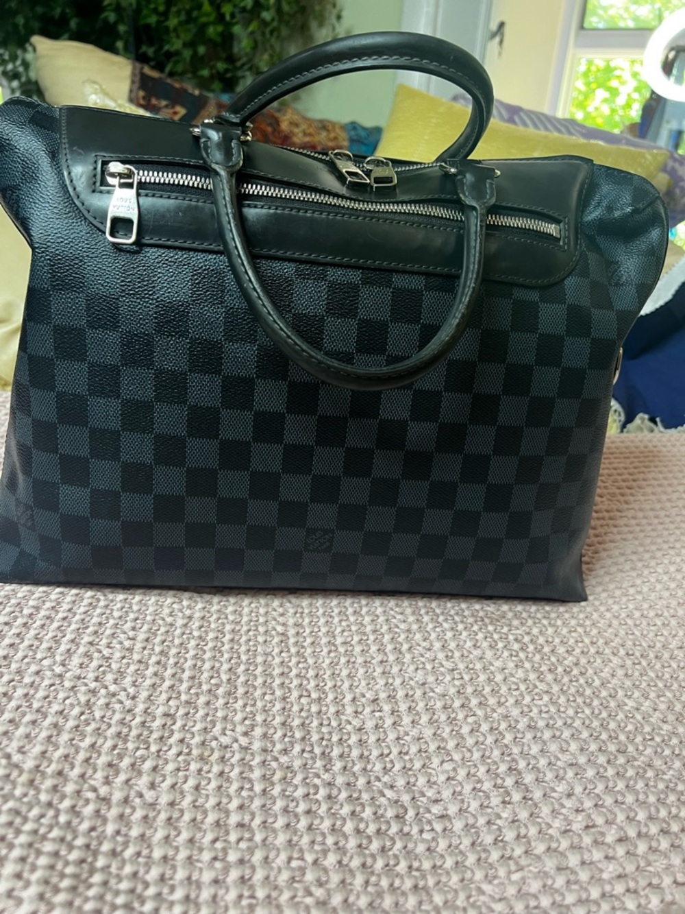 LOUIS VITTON PORTE-DOCUMENT NM DAMIER GRAPHITE BUSINESS BAG